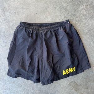 U.S. Army Black Athletic Shorts